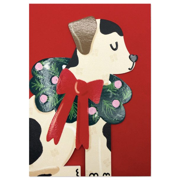 Dog Christmas Wreath Collar (Die-cut)