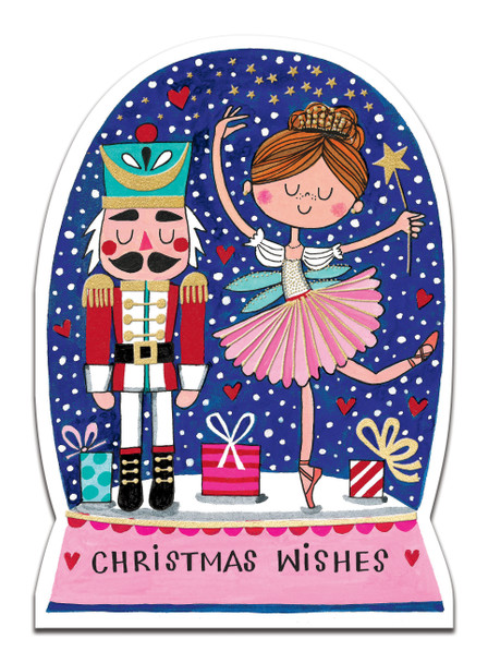 Nutcracker Snow Globe (Die-Cut, Foil)