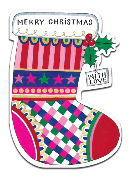 Christmas Stocking (Die-Cut, Foil)