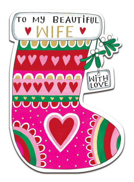 Wife Stocking (Die-Cut, Foil)