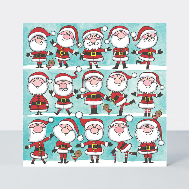 Jigsaw Card - Santa (X26RED XJIG50)
