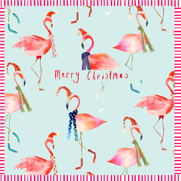 Christmas Flamingos (X26SOO ICE03)