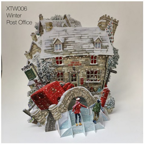 Pop Up Laser Cut - Winter Post Office