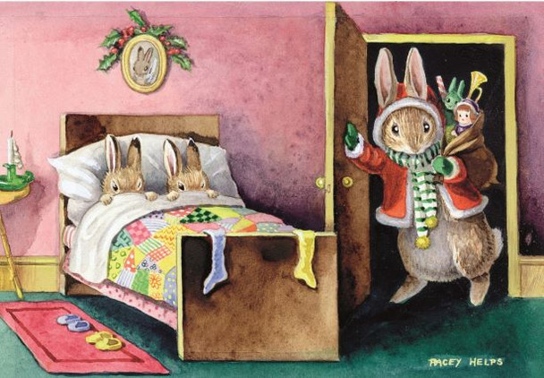 SALE Nostalgia- Christmas Eve with Rabbits (X26POF HEL05)