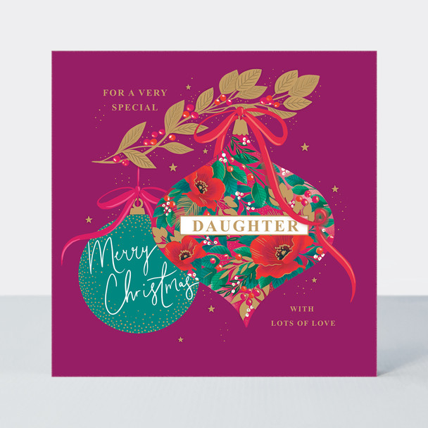 Daughter Baubles (Gold Foil & Emboss) (X26RED XCOSY03)