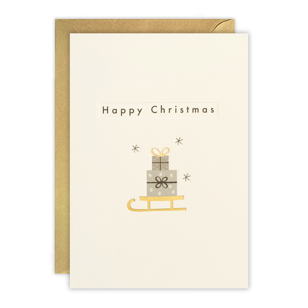 Gold Foil SALE- Christmas Sledge (X26JEC RTN3477)