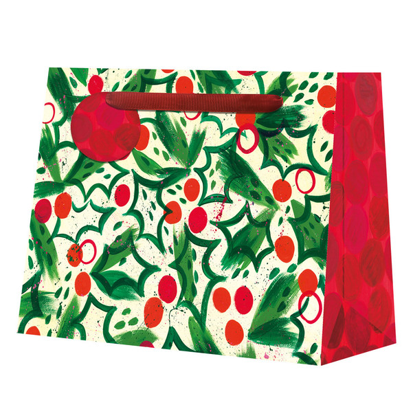 Gift Bag Shopper - RB Holly Jolly (W36xH27xD12cm) (X26PKBSH 13100405)