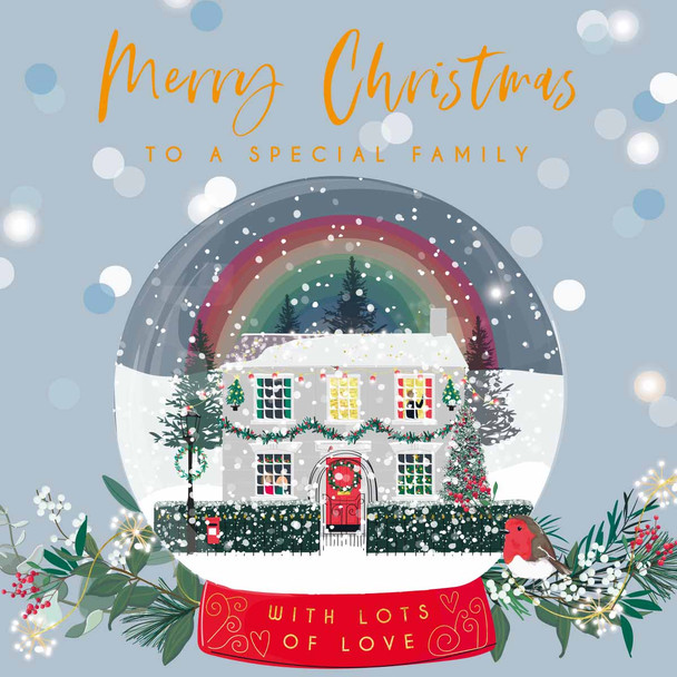 SALE Special Family Snow Globe (unbagged) (X26BBD ELX196)