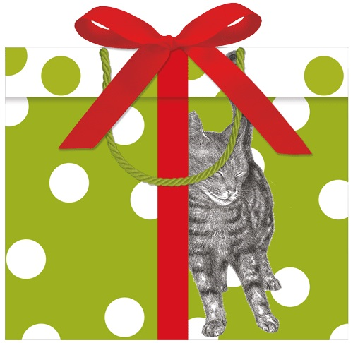 Large Horizontal Bag - Curious Cat (30x12x25cm) (X26CA GB9716B3)