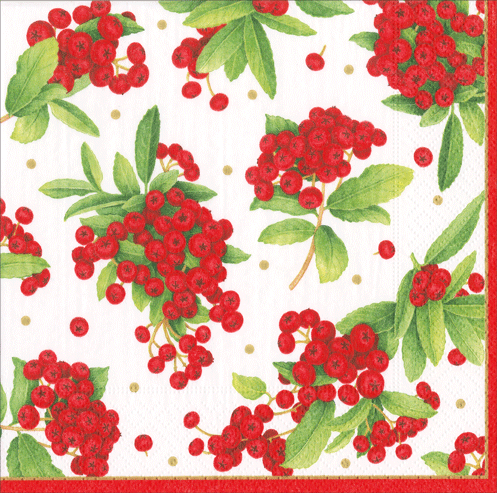 Dinner-Christmas Berry Red Pkt 20 (X26CAD 17230)