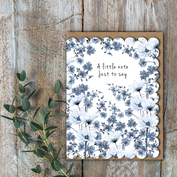 Small Card- Just to Say (Unbagged 90x120mm) (TOC MCA02)