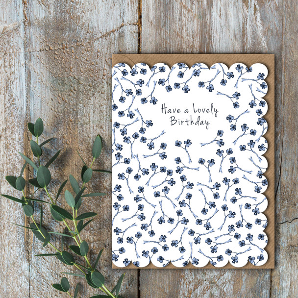 Small Card HB- Lovely Birthday (Unbagged 90x120mm)