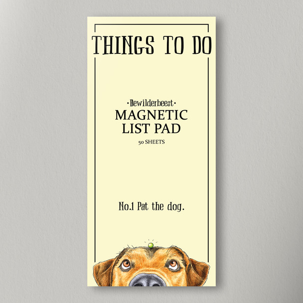 Magnetic List 50 Sheets - Pat The Dog (210mmx99mm)