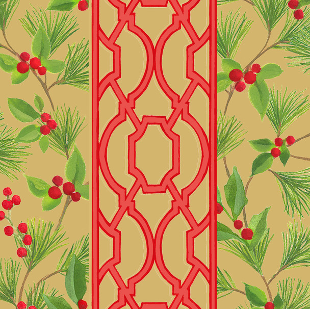 Knots & Greenery Gold-Cocktail