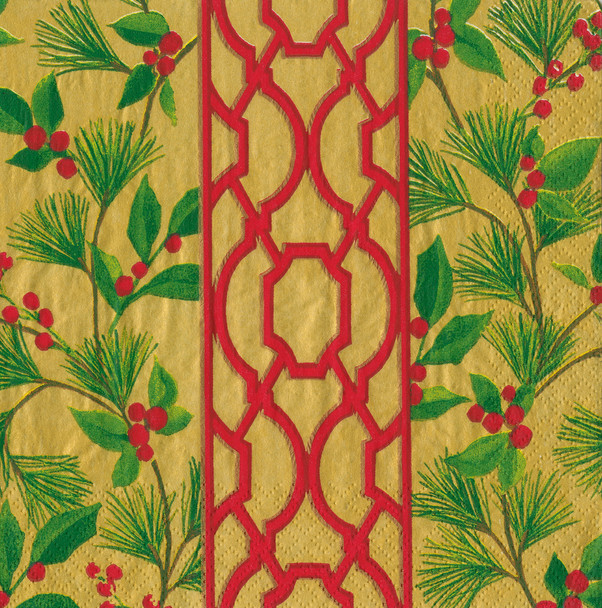 Knots & Greenery Gold