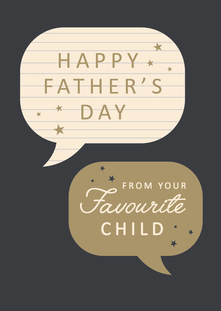 Father's Day- From Your Favorite Child