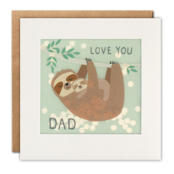Glitter Stars Confetti Father's Day- Sloths