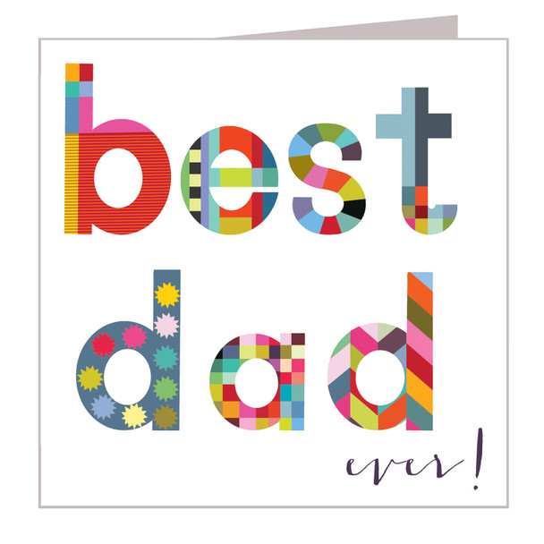 Father's Day- Best Dad (Textured UV Glaze/140x140mm)
