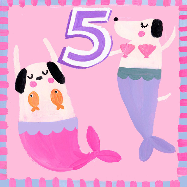 HB- Mermaid Dogs 5th Birthday