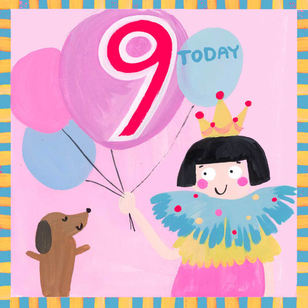 HB- Balloons 9th Birthday