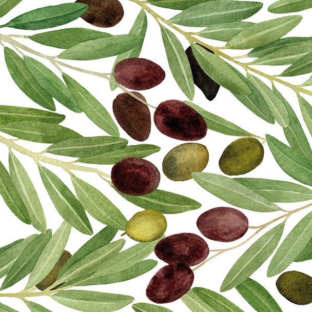 Olives on White