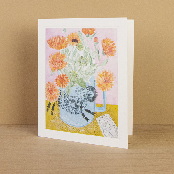 Angie Lewin - Marigolds And Aries Mug