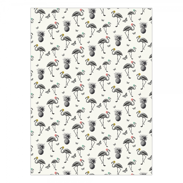 Wrap 2 Sided - Flamingoes, Pineapples & Butterflies