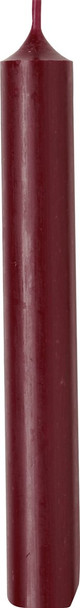 Cylinder Candles - Solid Dark Red-Ø2.2xH18cm-8hr (Box 25)