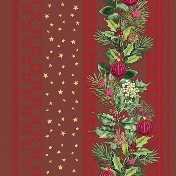 Christmas Elements Stripes Red