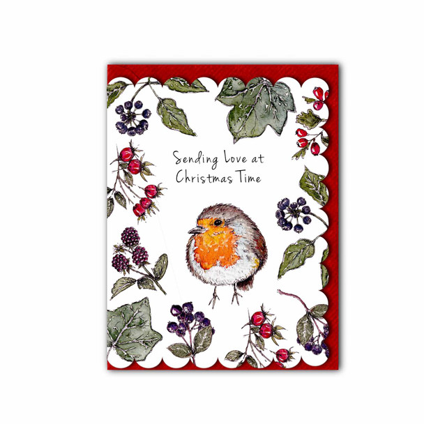 Small Card- Sending Love (Unbagged 90x110mm)