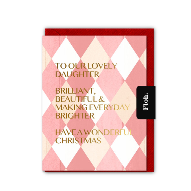 To Our Lovely Daughter (Foiled Text,unbagged 108x140mm)