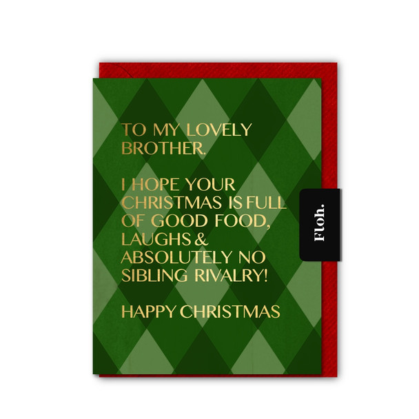 Lovely Brother (Foiled Text,unbagged 108x140mm)