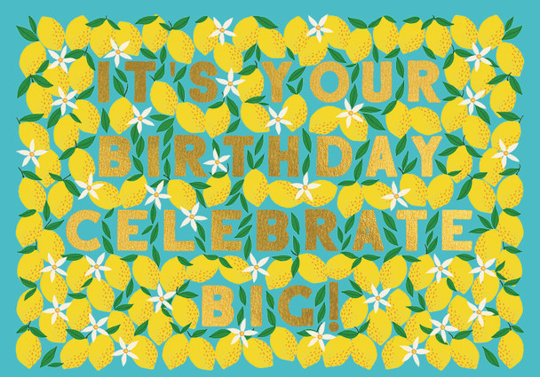 Litttle Wonders HB- Lemons (105x150mm Foiled)