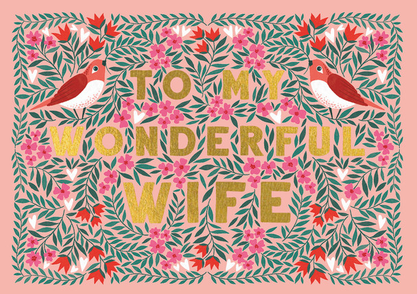 Litttle Wonders - Wonderful Wife (120X170mm Foiled)