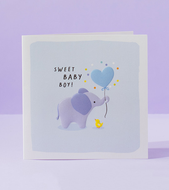 NB- Sweet Baby Boy Elephant
