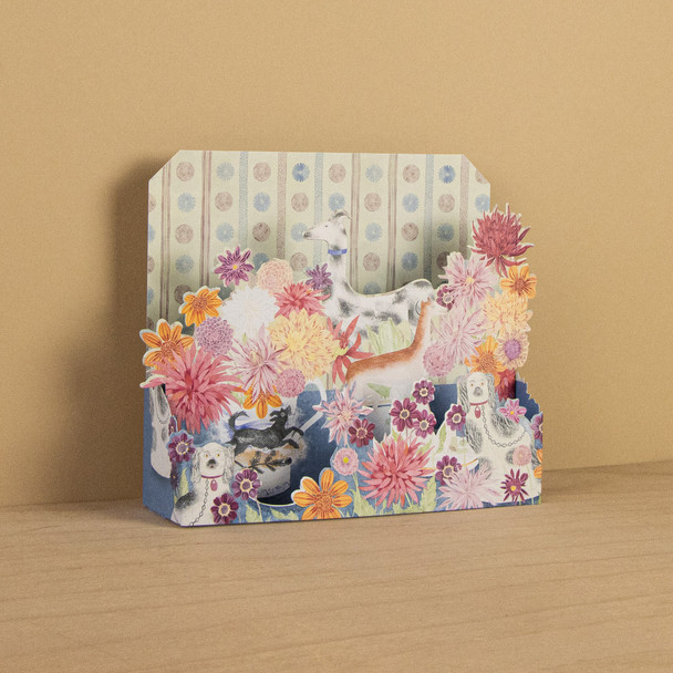 Angie Lewin- Dahlias and Dogs (3D Die-cut)