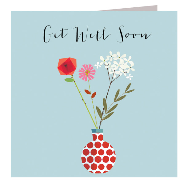 GW- Get Well Soon (Silver Foiled, 140x140mm)