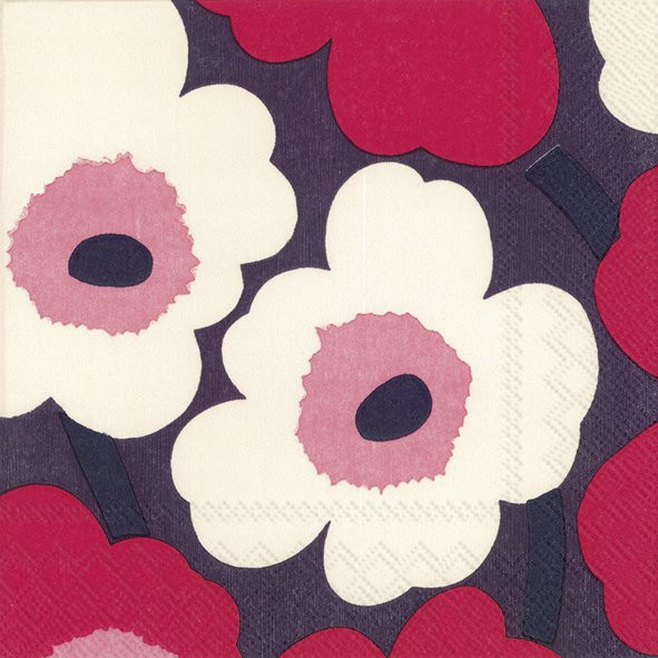 Marimekko - Unikko Red Cream (IHRL 552632)