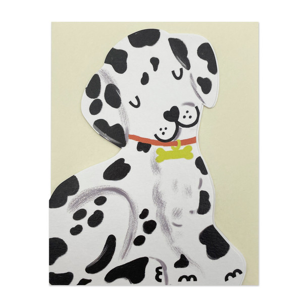 Small Card - Dalmation (95x125mm, Die Cut)