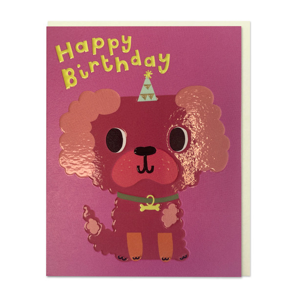 Small Card HB- Dog (95x125mm, Spot UV, Emboss)