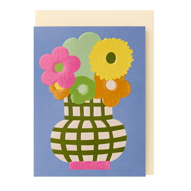 Small Card - Flower Vase (95x125mm, SpotUV, Emboss)