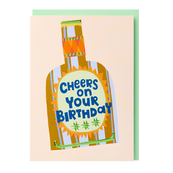 HB- Cheers (Embossed, Green Foil)