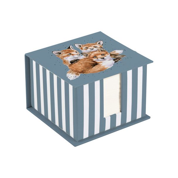 Memo Block - Snug as a cub Foxes