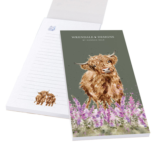 Shopping Pad 50 page- Highland Cow (210mmx99mm) (WRE SP060)