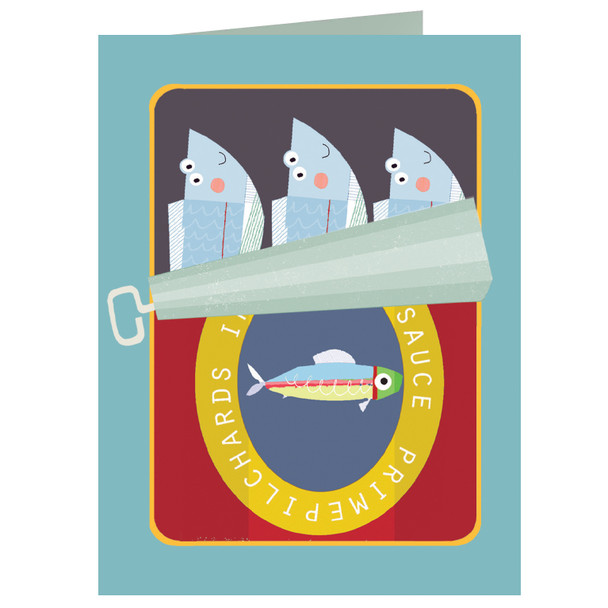 Small Card- Sardines (125x95mm) 