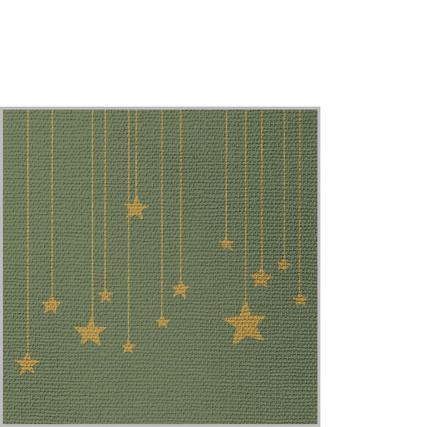 SALE - Stars on Canvas Green (X26PPDC 3172)