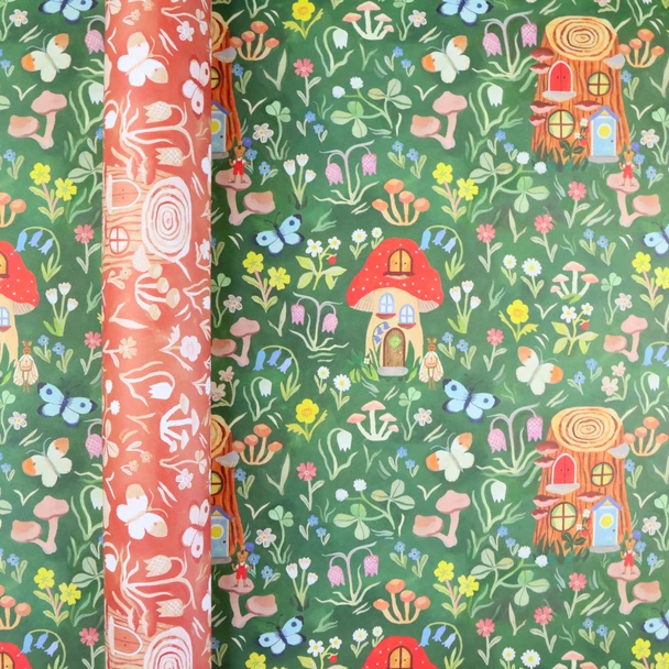 Wrap -Toadstool Meadow by Gemma Koomen (double sided)