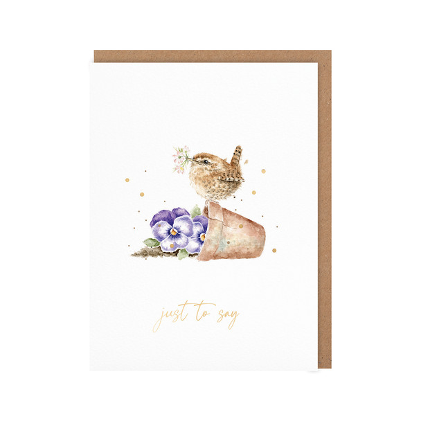 Small Card- Pottering About (Gold Foiled, 120mm x 90mm)