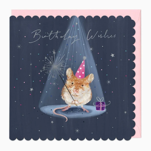 Scalloped HB- Sparkle Mouse (unbagged)