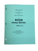 Rottler Model HP-2 Cylinder Honing Machine Manual